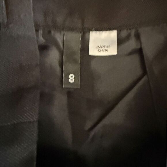 Divided by H & M Black Pleated Button Front Skirt With Lace Underskirt Size 8 - Picture 8 of 11